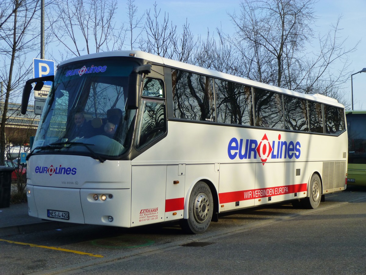Bova Futura FHD-122  Eurolines Lenhard , Karlsruhe HBf/ZOB 07.02.2015 