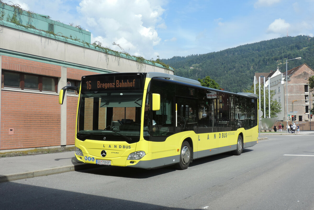 Bregenz - 23. August 2021 : Citaro C2 im Einsatz auf der Linie 16.