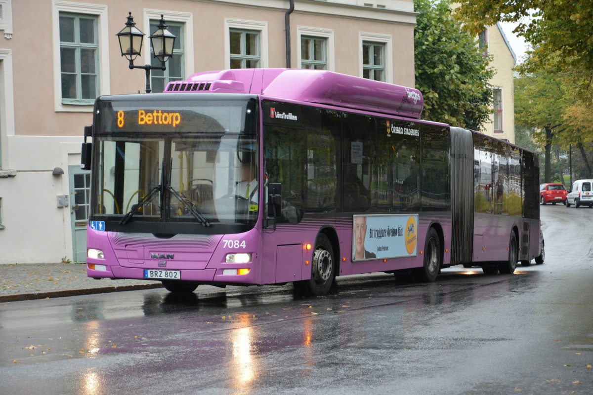 BRZ 802 ist unterwegs auf der Linie 8 nach Bettorp. Nächster Halt ist am Stadtschloss. Aufgenommen am 08.09.2014. 