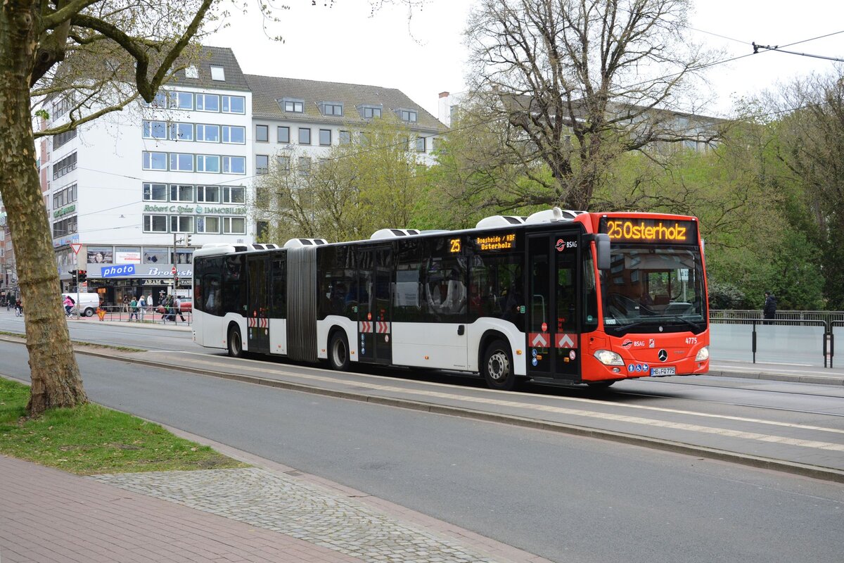 BSAG KOM 4775
HB-BQ 775
Linie 25, Osterholz
Bremen, Herdentor
13.04.2026