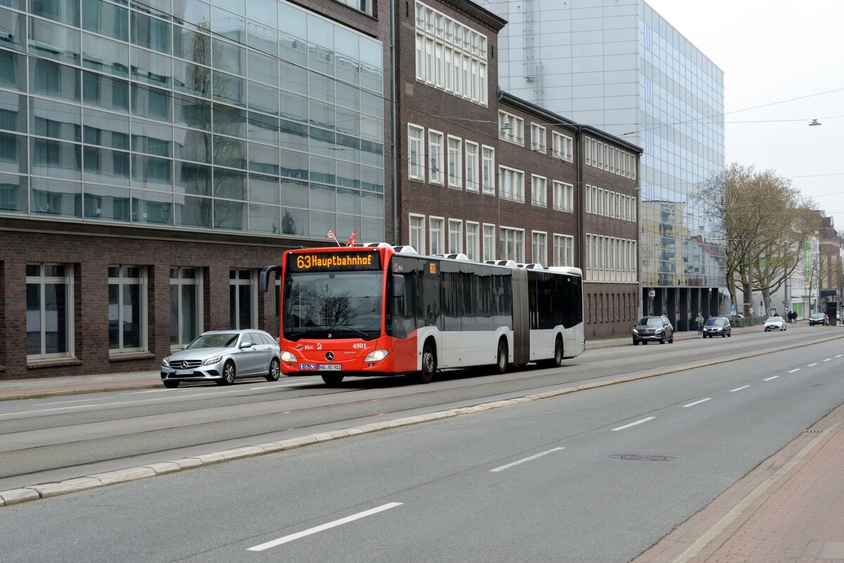 BSAG KOM 4901
HB-XE 901
Linie 63, Hauptbahnhof
Bremen, Westerstraße
13.04.2026