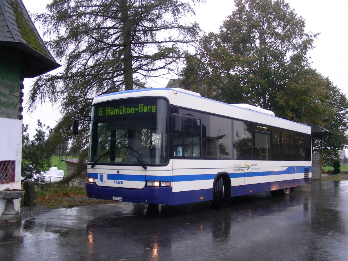 BSF, Hochdorf. Scania/Hess L94UB (LU 177'434) aus Hitzkirch in Hämikon, Berg. (17.10.2009)