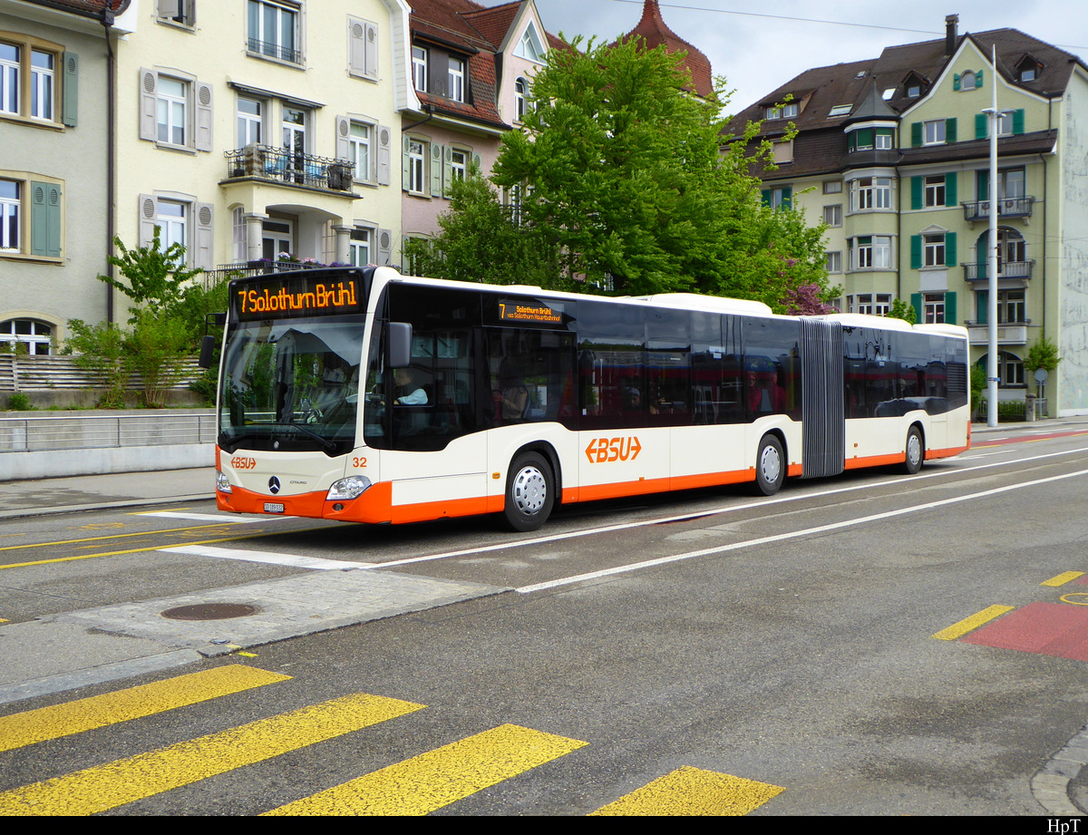 BSU - Mercedes Citaro  Nr.32  SO  189032 unterwegs in Solothurn am 27.04.2019