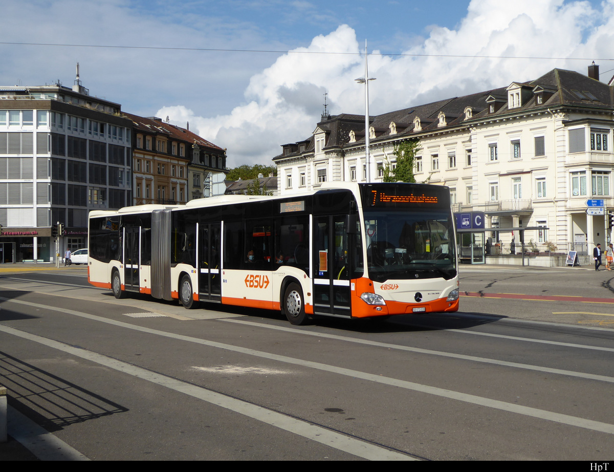 BSU - Mercedes Citaro  Nr.38  SO  189038 unterwegs auf der Linie 7 in der Stadt Solothurn am 22.09.2020