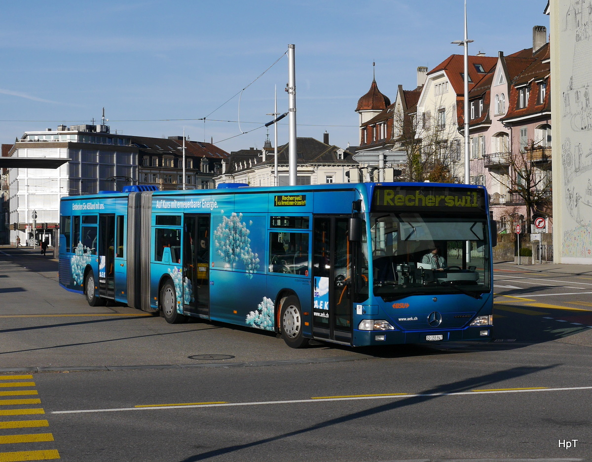 BSU - Mercedes Citaro Nr.47 SO 155947 unterwegs auf der Linie 1 in Solothurn am 25.02.2017