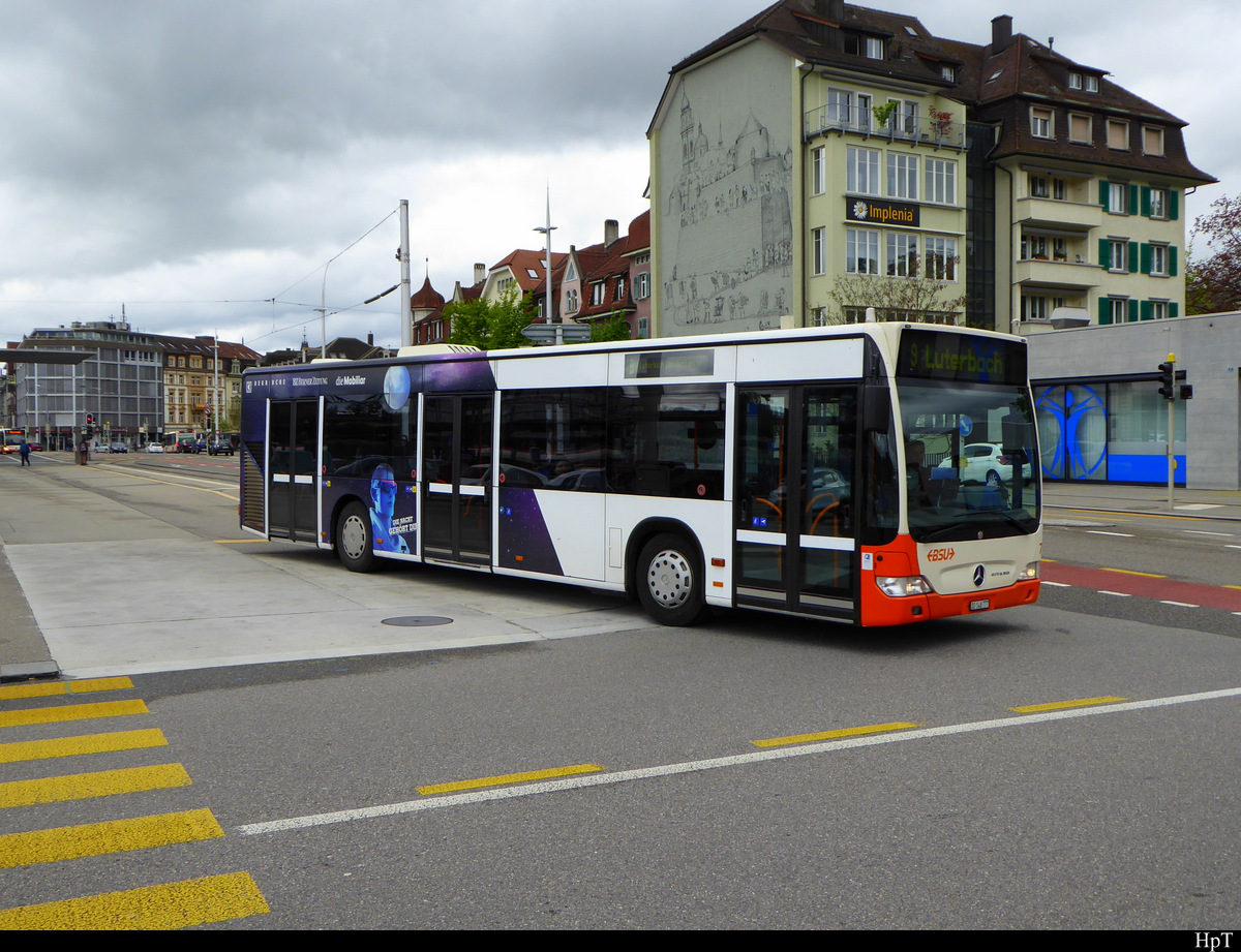 BSU - Mercedes Citaro Nr.77 SO 148777 bei SBB Bahnhof in Solothurn am 27.04.2019