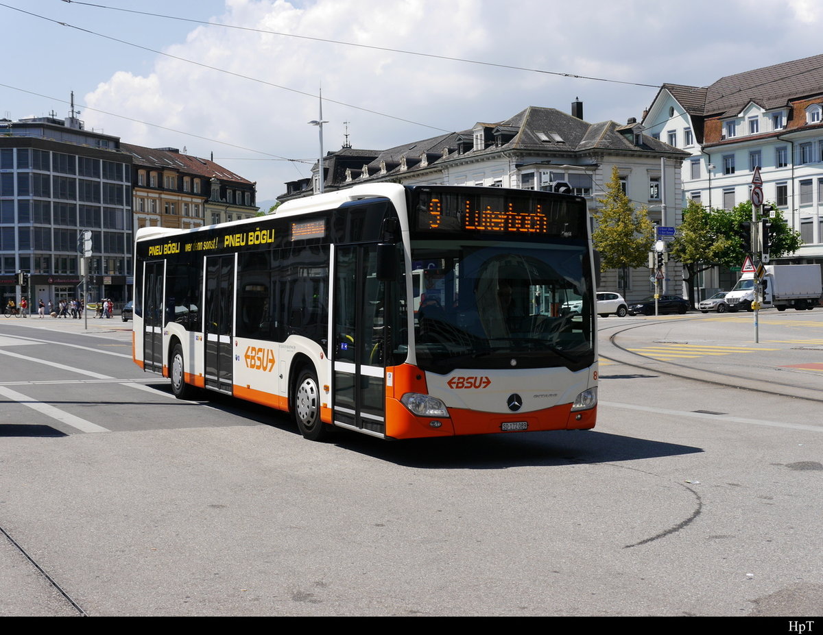 BSU - Mercedes Citaro Nr.89  SO 172089  unterwegs auf der Linie 9 in Solothurn am 30.06.2018