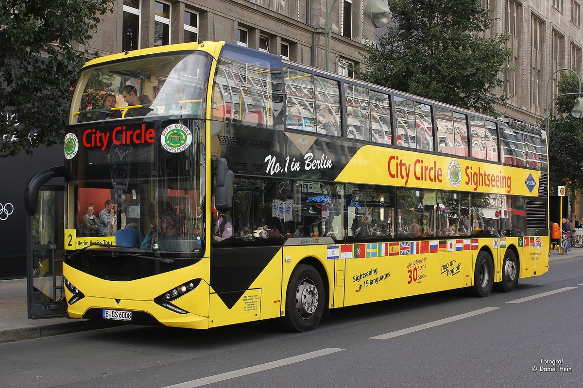 Bus City Circle in Berlin, am 10.08.2016.