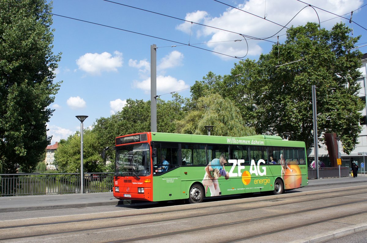 Bus Heilbronn: Mercedes-Benz O 405 vom Regional Bus Stuttgart GmbH (RBS) / Regiobus Stuttgart, aufgenommen im Juli 2016 im Stadtgebiet von Heilbronn.