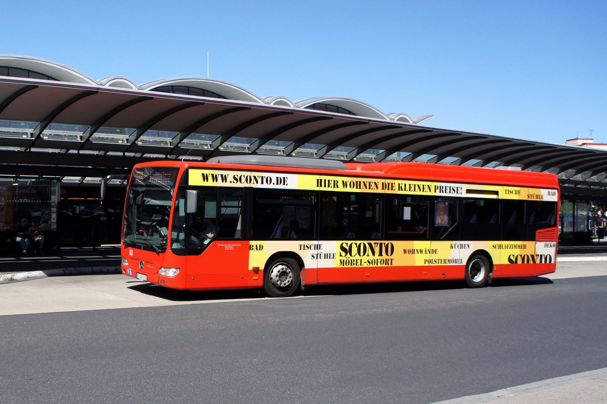 Bus Koblenz: Mercedes-Benz Citaro LE der DB Regio Bus Rhein-Mosel GmbH, aufgenommen im Juli 2020 am Hauptbahnhof in Koblenz.