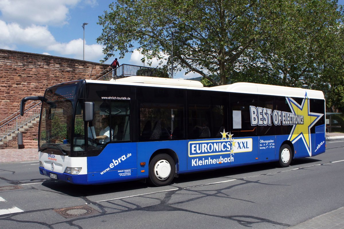 Bus Miltenberg / Bus Unterfranken: Mercedes-Benz Citaro LE Ü der Ehrlich Touristik GmbH & Co. KG, aufgenommen im Juni 2019 im Stadtgebiet von Miltenberg (Bayern).