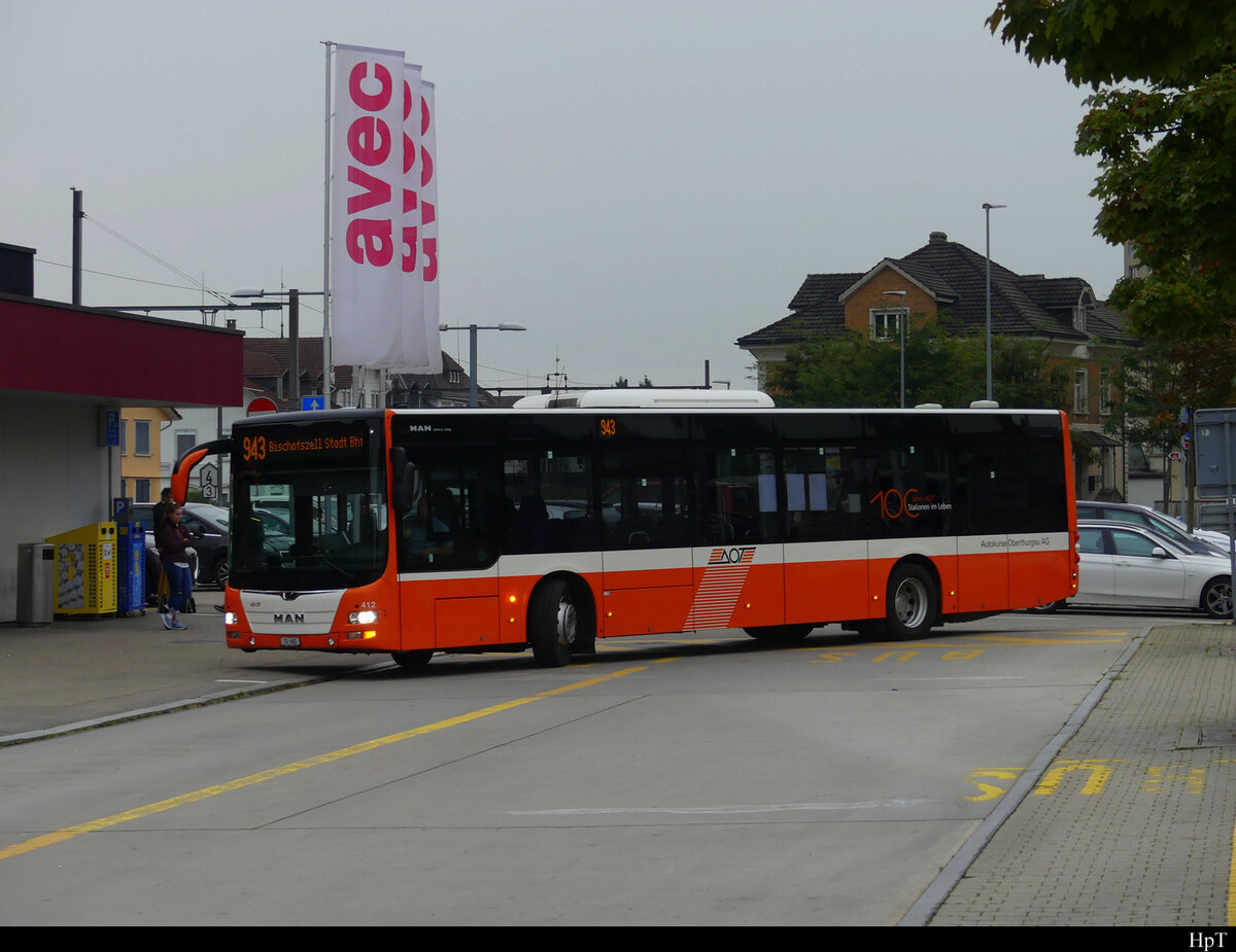 Bus Oberthurgau ( ex AOT ) - MAN Lion`s City Nr.412  TG 692 in Amriswil am 22.09.2021