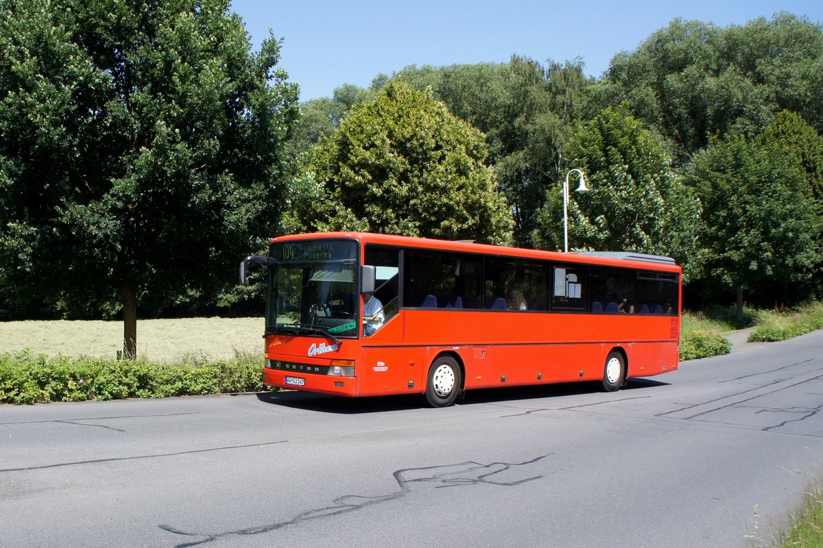 Bus Rheinland-Pfalz / Bus Dierdorf: Setra S 315 UL (WW-OJ 147) vom Busunternehmen Jörg Orthen GmbH, aufgenommen im Juni 2020 im Stadtgebiet von Dierdorf (Landkreis Neuwied).