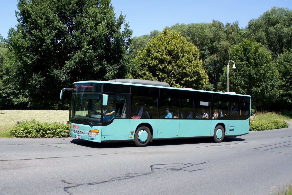 Bus Rheinland-Pfalz / Bus Dierdorf: Setra S 415 NF der Reisedienst Spies oHG, aufgenommen im Juni 2020 im Stadtgebiet von Dierdorf (Landkreis Neuwied).