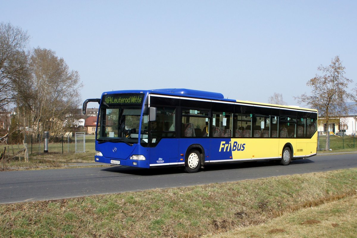 Bus Rheinland-Pfalz / Bus Dierdorf: Mercedes-Benz Citaro MÜ (WW-OJ 17) vom Busunternehmen Jörg Orthen GmbH (im Auftrag des Verkehrsunternehmens FriBus), aufgenommen im März 2021 im Stadtgebiet von Dierdorf (Landkreis Neuwied).
