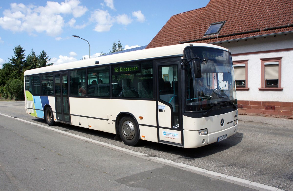 Bus Rheinland-Pfalz / Verkehrsverbund Rhein-Neckar: Mercedes-Benz Conecto der Regionalbus Westpfalz GmbH, aufgenommen im August 2019 in Kindsbach (Landkreis Kaiserslautern).