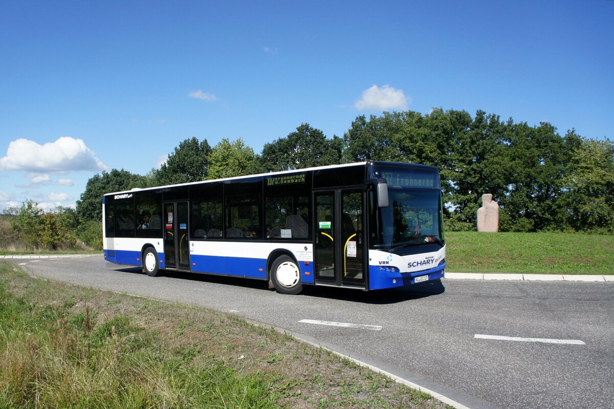 Bus Rheinland-Pfalz / Verkehrsverbund Rhein-Neckar: Neoplan Centroliner Evolution (KL-EC 17) von Schary-Reisen GbR,  aufgenommen im September 2022 in Sembach, einer Ortsgemeinde im Landkreis Kaiserslautern.