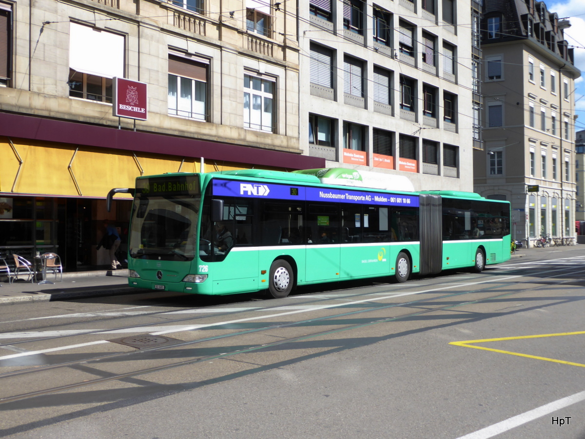 BVB - Mercedes Citaro Nr.726 BS 6685 unterwegs auf der Linie 36 am 15.09.2017