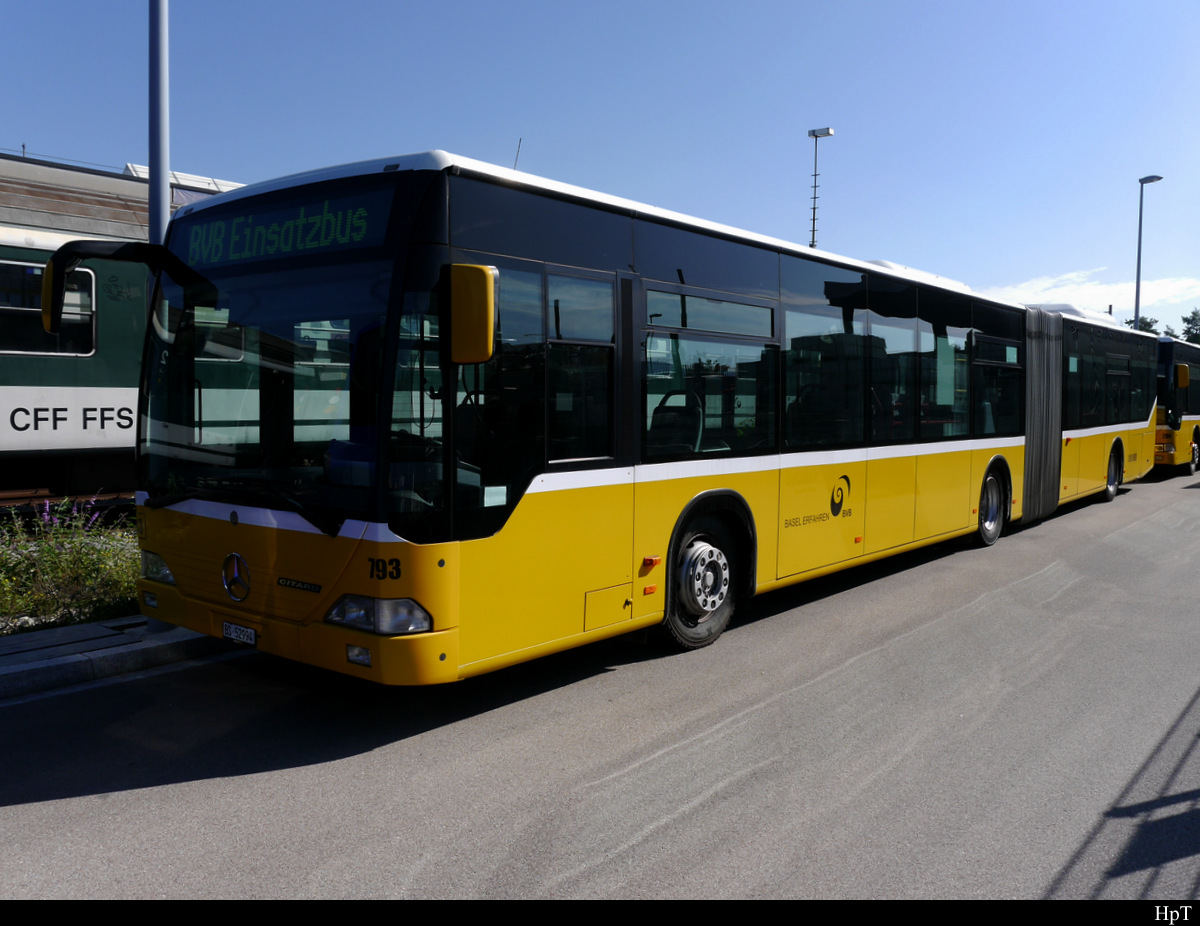 BVB - Mercedes Citaro Nr.793  BS 52994 ex Postauto als Einsatzbus unterwegs Bild vom 17.09.2019