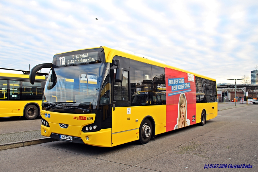 BVG 2399 (VL) - 2018-07-01 - Ebay und myToys - Berlin Hertzallee - 110 U Oskar-Helene-Heim
