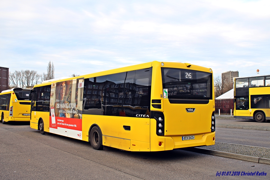 BVG 2415 (HL) - 2018-07-01 - DB Navigator - Berlin Hertzallee - 245 S+U Hauptbahnhof