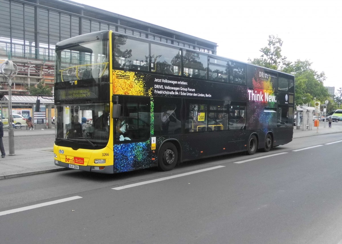BVG 3266 - MAN Lions City DL, S+U Zoo am 22.09.15