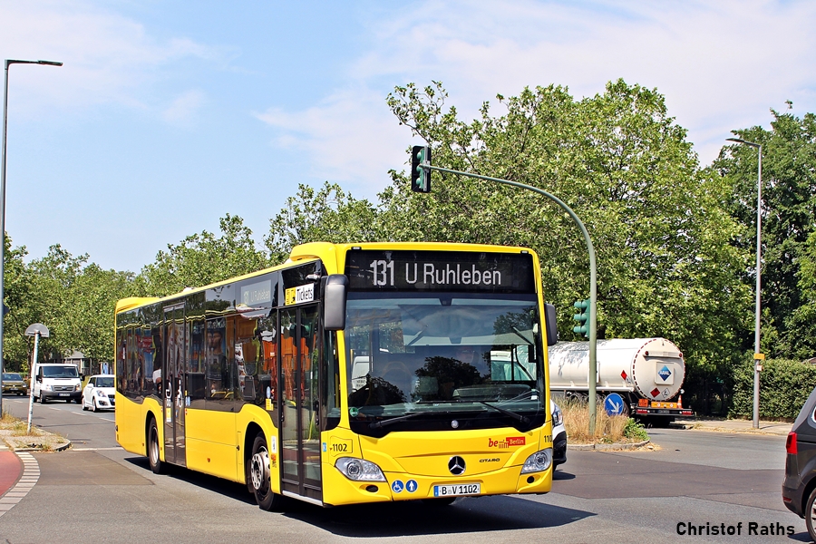 BVG Wagen 1102 | B V 1102 | Berlin, Charlottenburger Chaussee | 19.06.2021