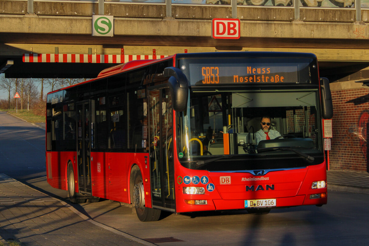 BVR D-BV 106, MAN A21 Lion's City NL283 Baujahr 2017, auf der Linie SB53 nach Moselstraße/Stadtwerke, 28.2.2022, Allerheiligen S