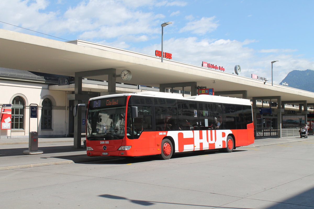 Chur Bus Nr. 11 (Mercedes Citaro Facelift O530LE) am 6.7.2020 beim Bhf. Chur