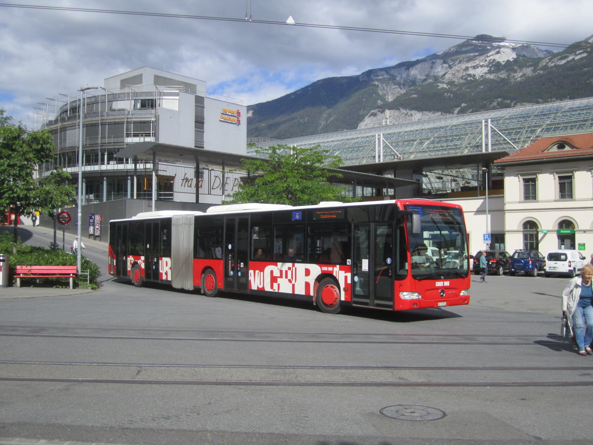 Chur Bus Nr. 54 (Mercedes Citaro Facelift O530G) am 12.6.2020 beim Bhf. Chur