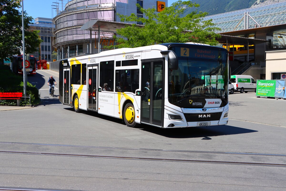 Chus Bus MAN Lions City am 07.07.26 am Bahnhof 
