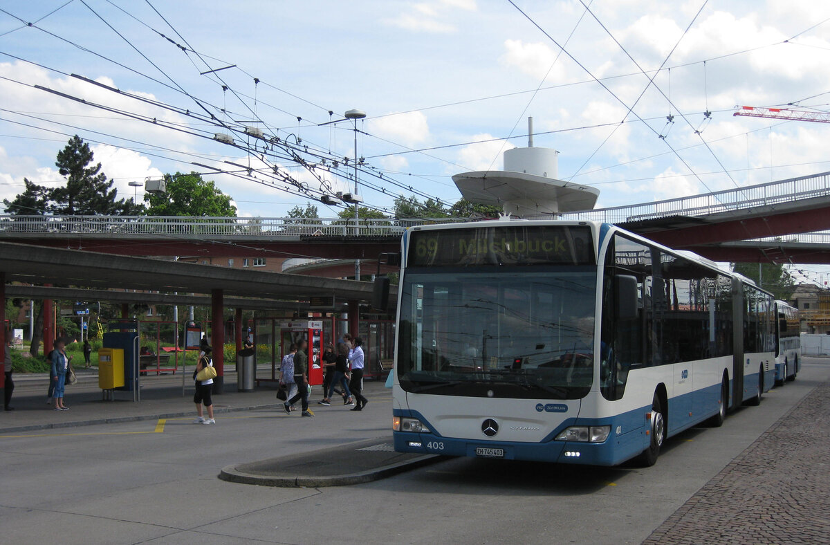 Citaro 403 am Bucheggplatz am 06.07.2016.