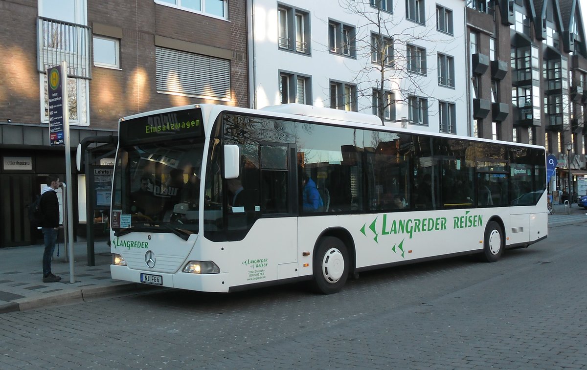 Citaro als Ersatzwagen von Lehrte nach Hannover SEV im Jahre 2018.