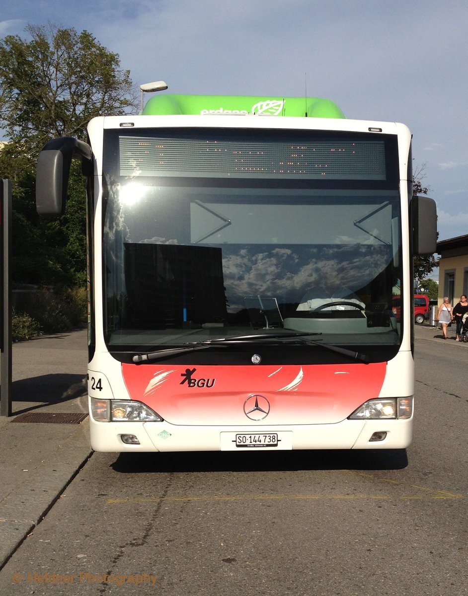 Citaro CNG Nr. 24 in Grenchen am 3.8.2013.