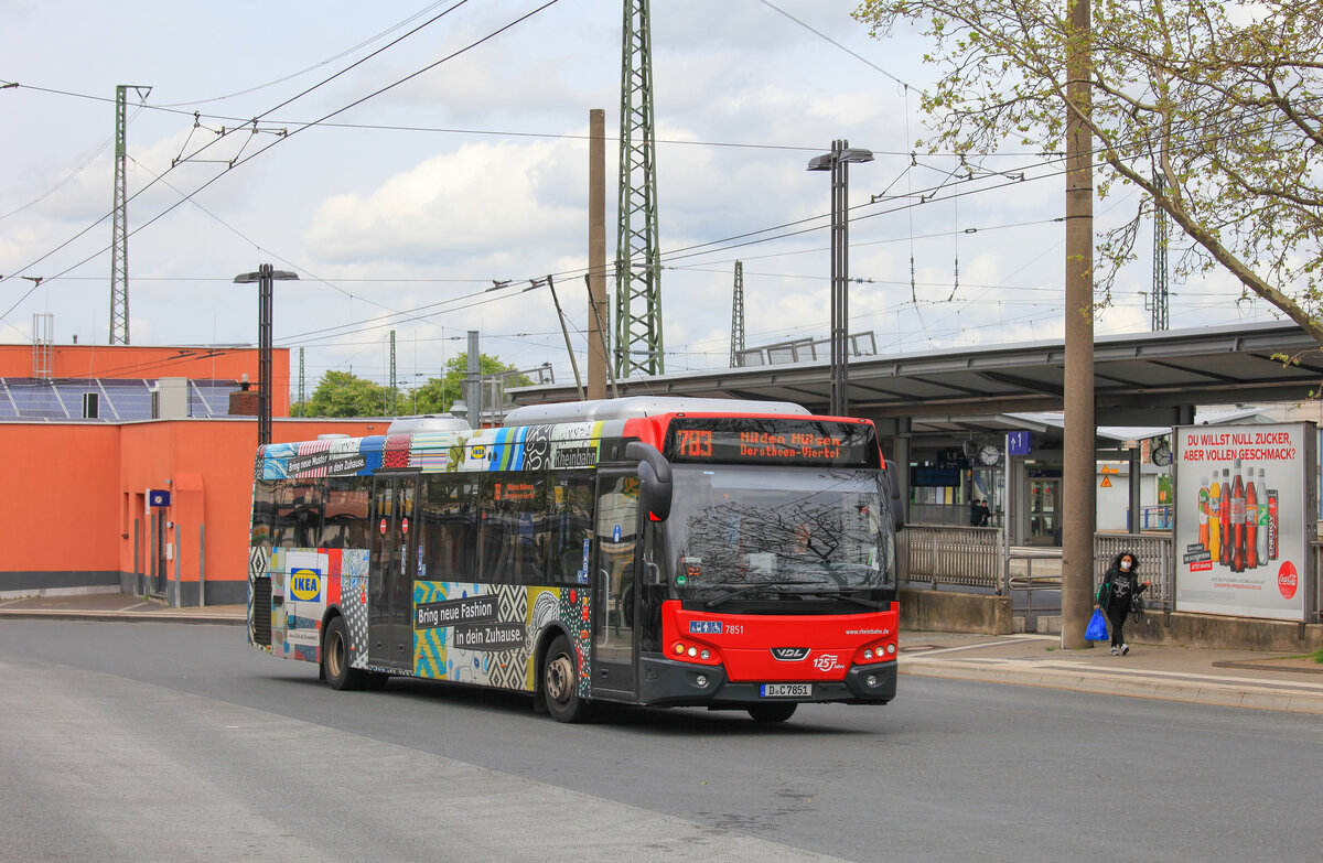 D-C 7851, Solingen Hbf, 15.05.2021, 783 nach Hilden-Hülsen Dorotheen-Viertel 