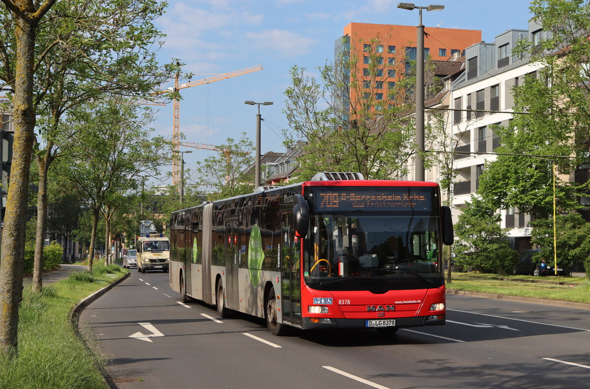 D-LG 8378, Neusser Straße(Kniebrücke), 13.05.2023, 709(SEV) nach Düsseldorf Hbf