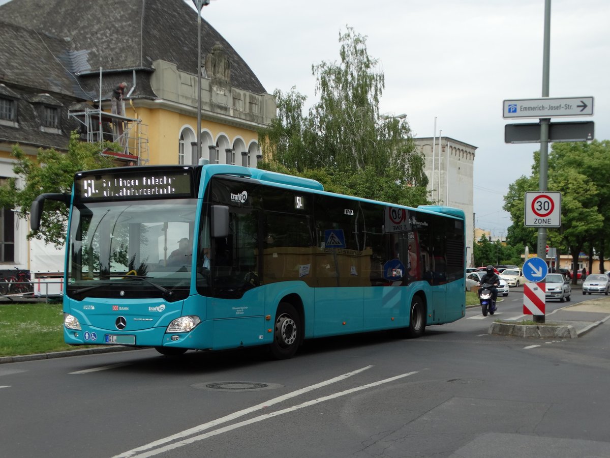 DB Hessen Bus Mercedes Benz Citaro C2 424 am 20.05.16 in Höchst Bhf