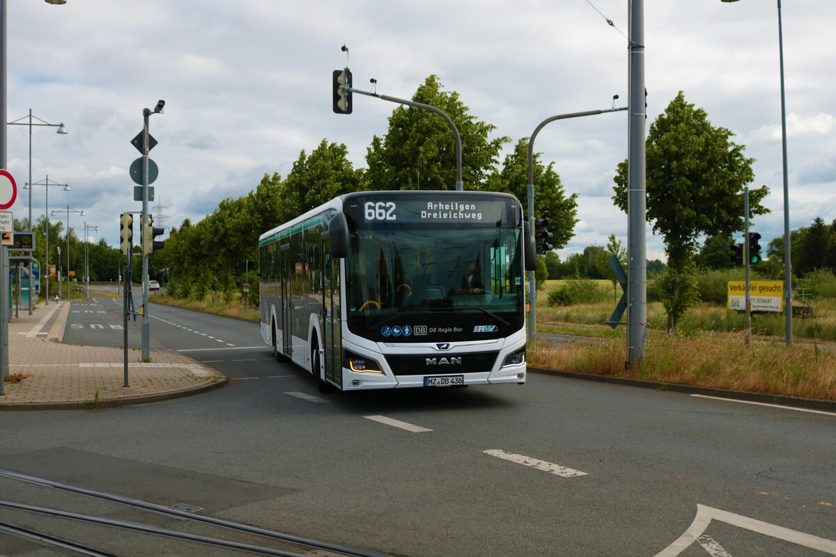DB Regio Bus MAN Lions City am 26.05.22 in Darmstadt Arheilgen 