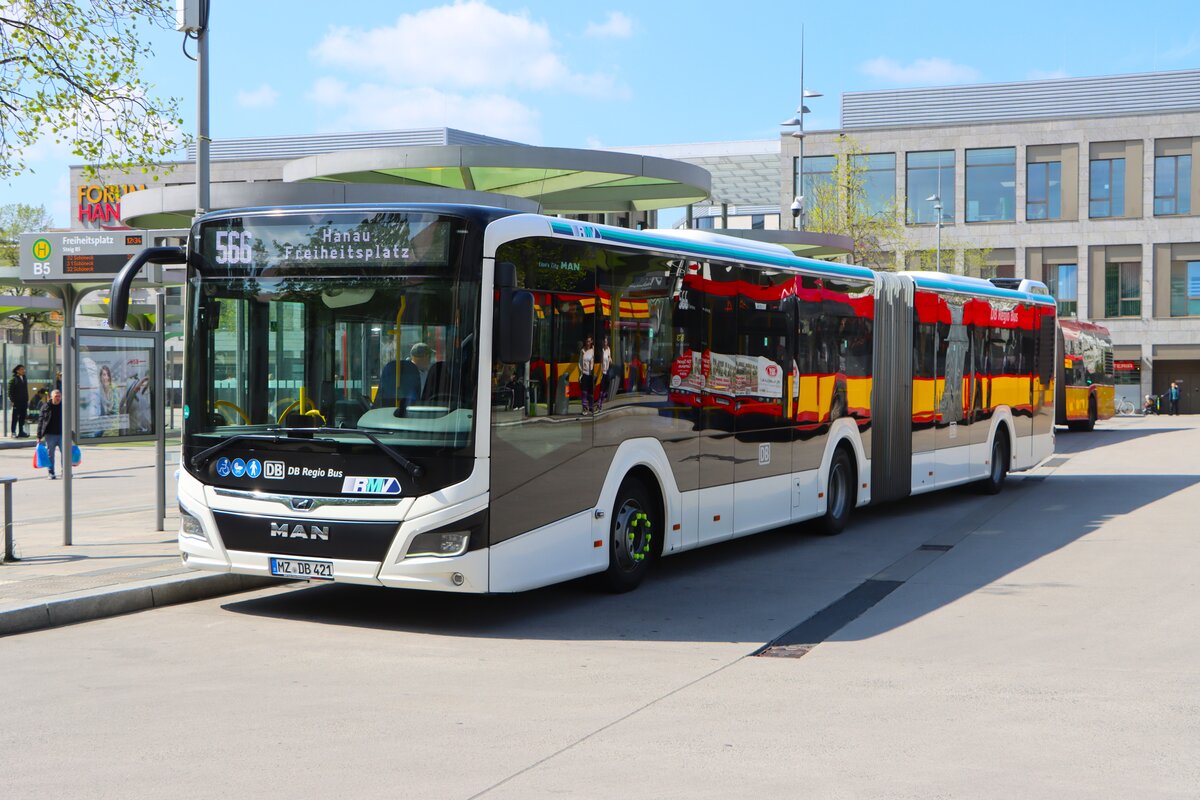 DB Regiobus MAN Lions City am 14.04.26 am Freiheitsplatz