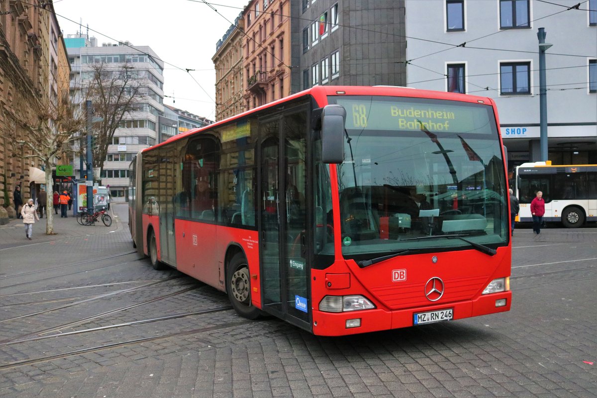DB Rhein Nahe Bus Mercedes Benz Citaro 1 G am 28.12.18 in Mainz Hbf 