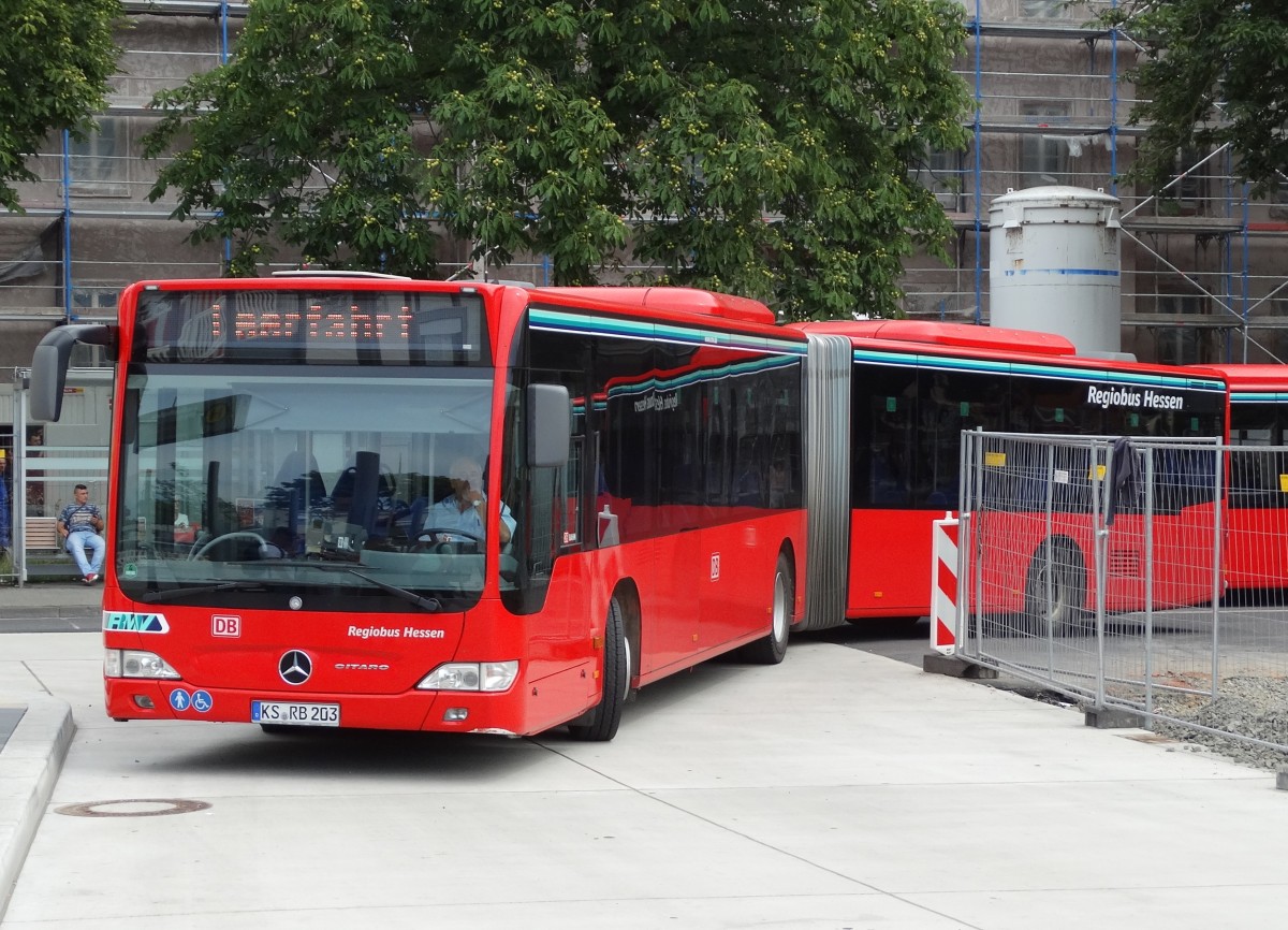 DB RKH Mercedes Benz Citaro C1 Facelfit G als Leerfahrt am 17.07.14 in Hanau