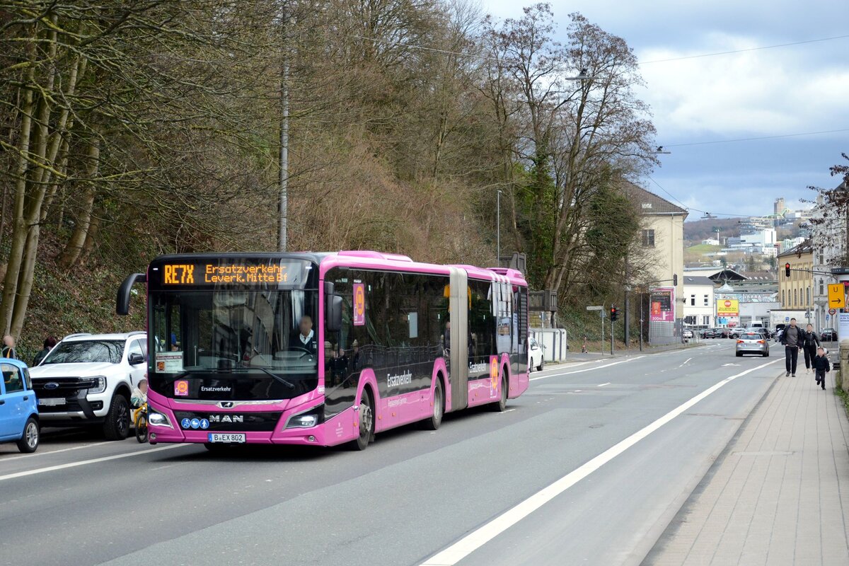 DB SEV GmbH
B-EX 802
SEV Linie RE7X, Leverkusen-Mitte
Wuppertal, Westende
28.02.2026