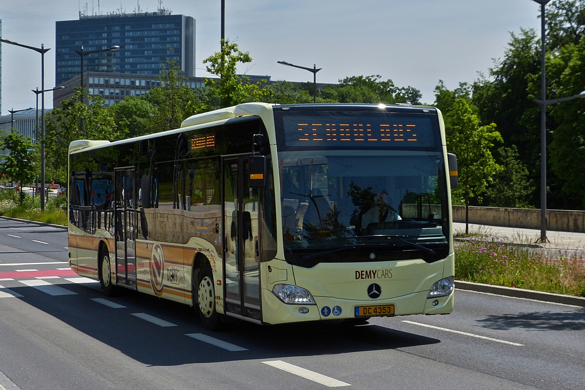DC 4353, Mercedes Benz Citaro von Demy Cars, in der Stadt Luxemburg. 14.06.2019