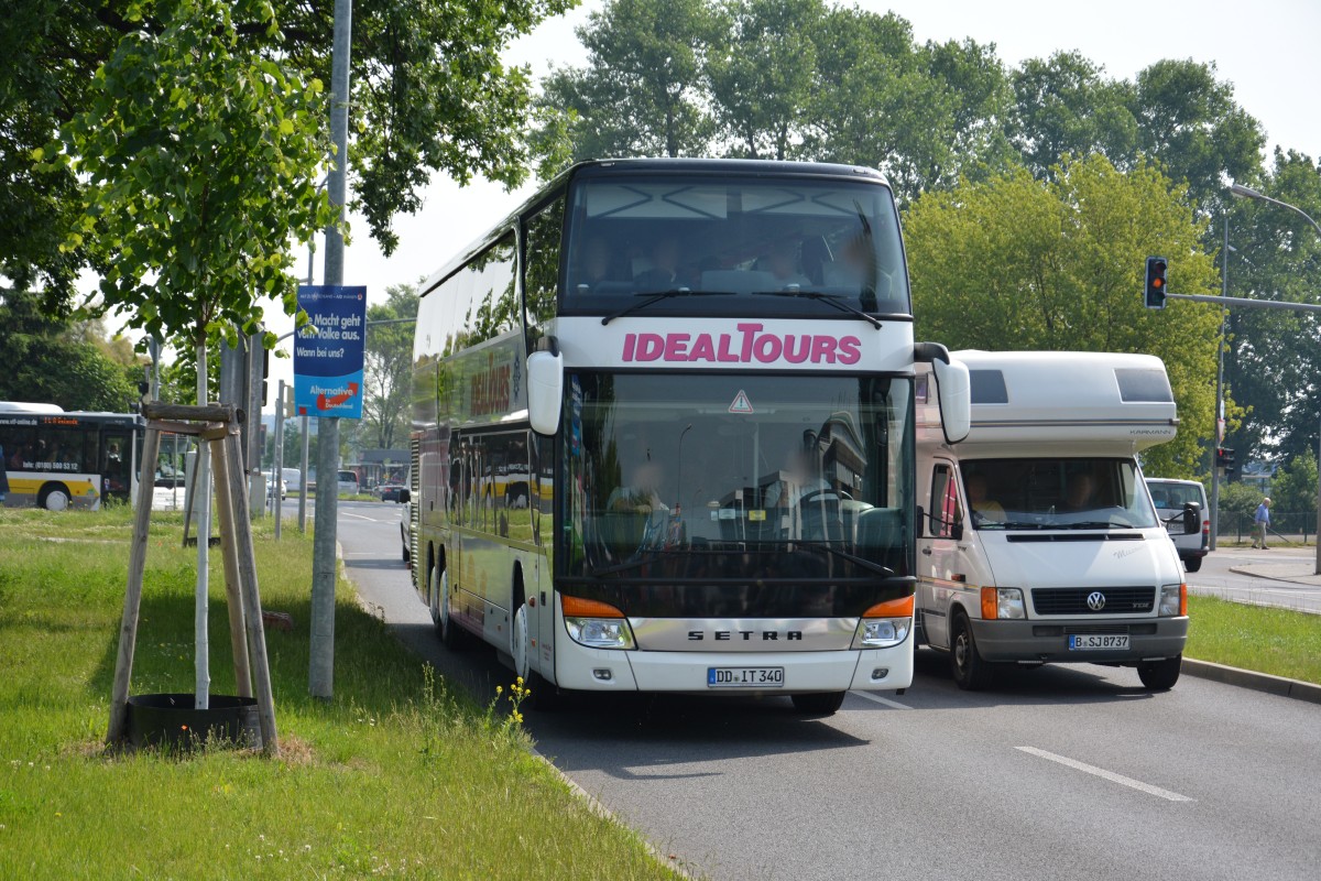 DD-IT 340 auf Durchfahrt in Schönefeld. Aufgenommen am 23.05.2014.