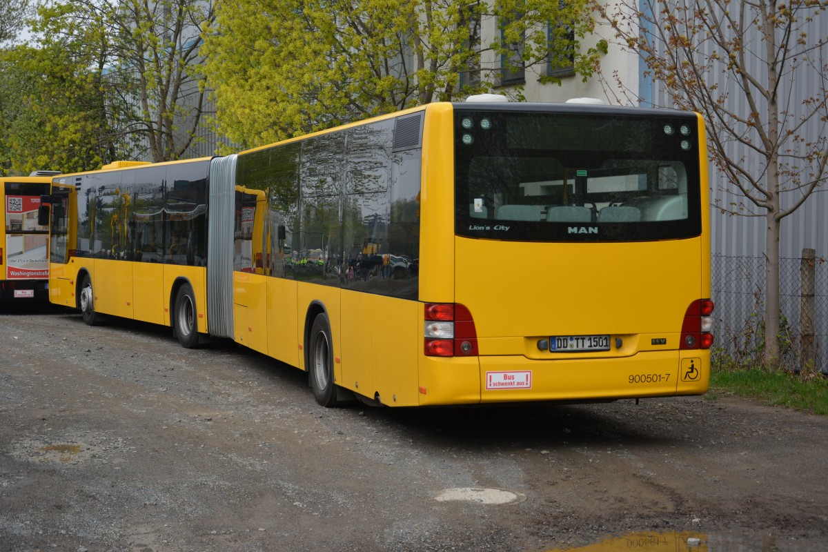 DD-TT 1501 (900501-7) abgestellt in Dresden Gruna am 06.04.2014.