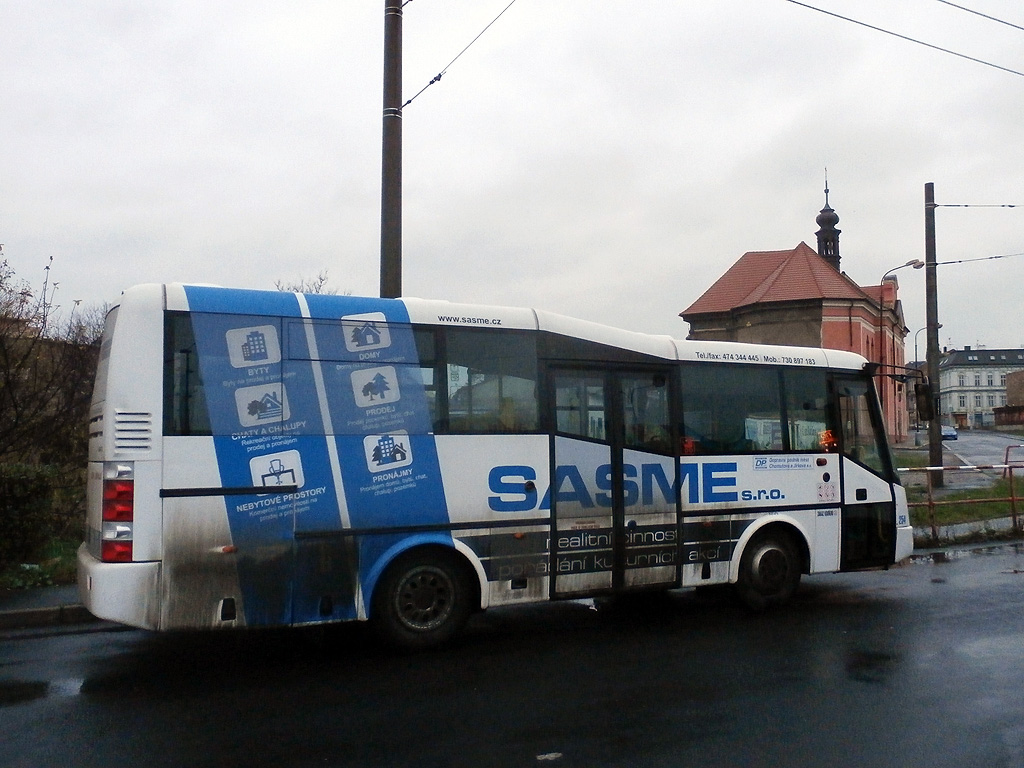 Der kleinste SOR CN - Lange 8,5 Meter - wie Stadtbus in Chomutov. (02.12.2014)