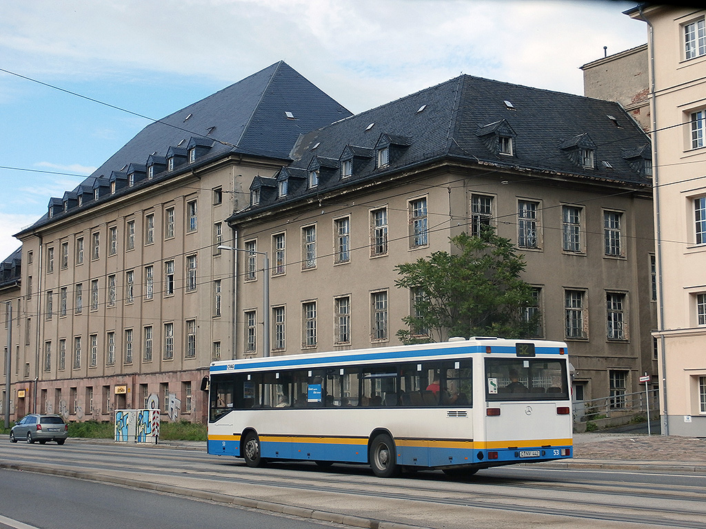 Der letzte O 405 N bei CVAG, Wagen 53 in Chemnitz. (15.7.2015)