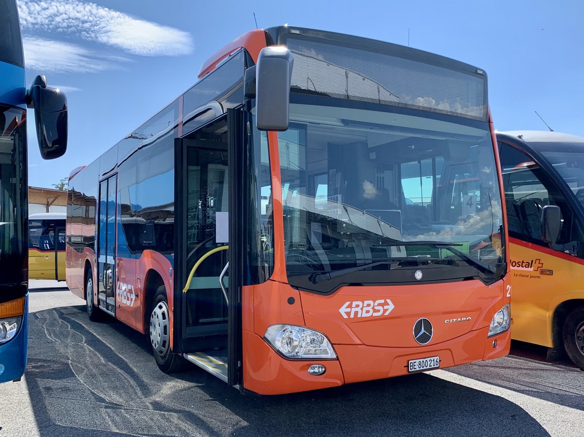 Der MB C2 K 216 der RBS am 13.7.20 bei Interbus Kerzers.