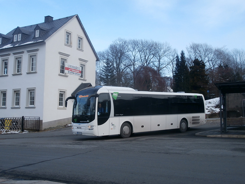 Der neue Annaberge Löwe - MAN Lion´s Regio #11-8460 auff der Linie 411 aus Annaberg-Buchholz nach Oberwiesenthal. (5.2.2014)
