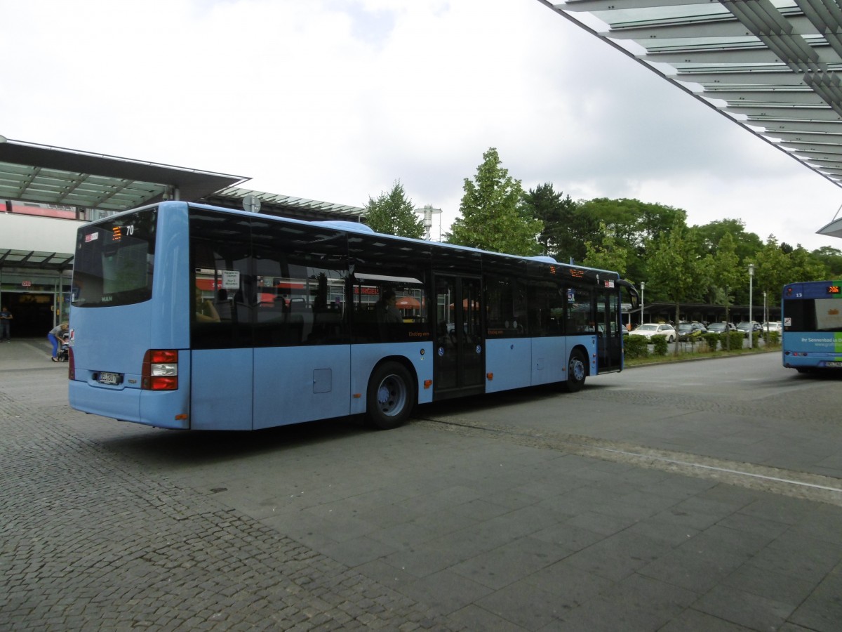 Der neue MAN Wagen 70 auf der Linie 204 r.Huchting.